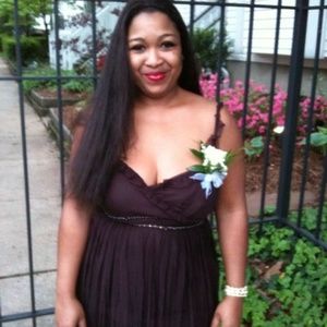 Gorgeous Brown and Jeweled Dress